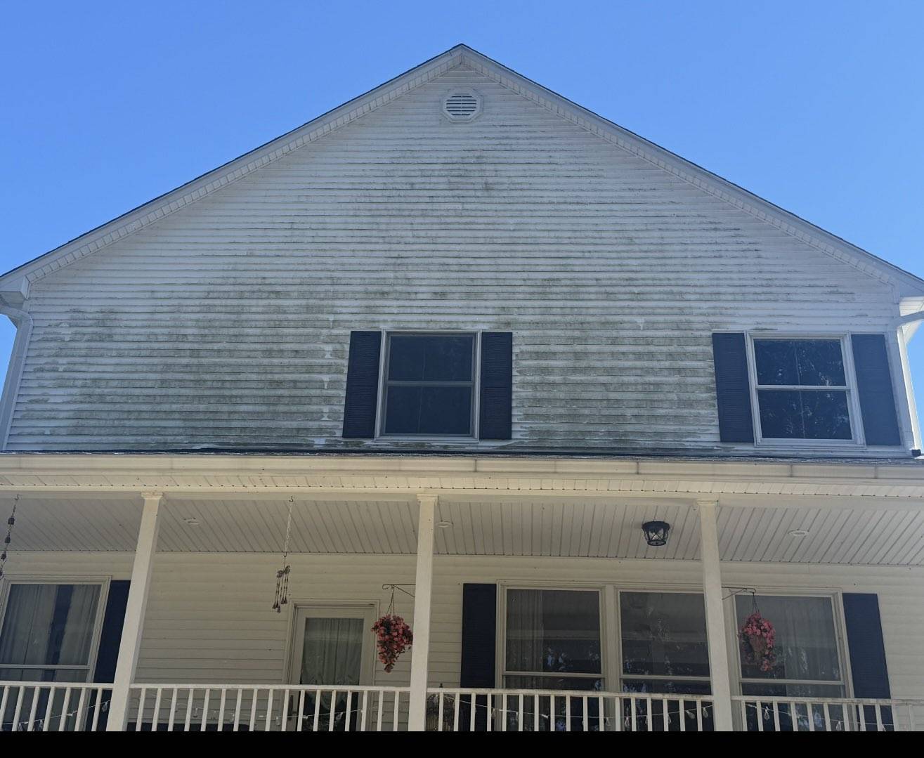 Roof cleaning before