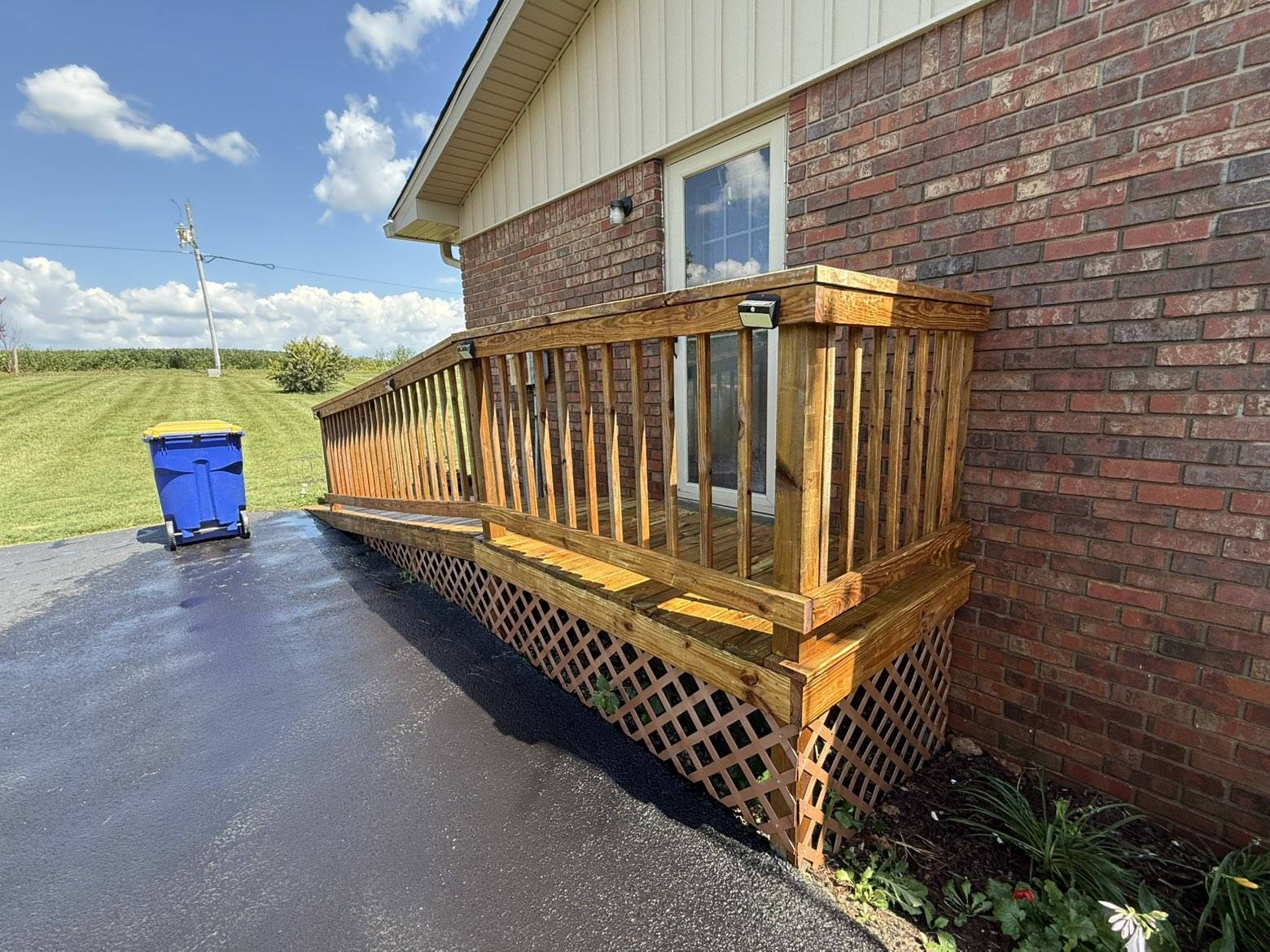 House soft washing after